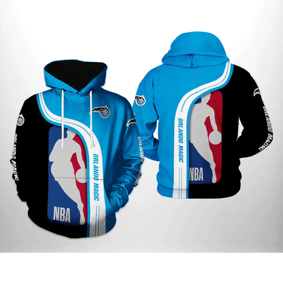 [SALE] 18% OFF Orlando Magic Hoodie Color Block For Men Women