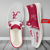 Personalized Alabama Crimson Tide Shoes / Alabama Crimson Tide Loafers / Alabama Crimson Tide Hey dudes shoes