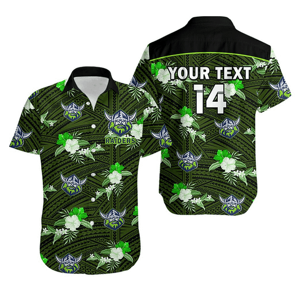 [SALE] 20% OFF Personalized Men's Canberra Raiders Hawaiian Shirt Floral