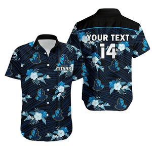 [SALE] 20% OFF Personalized Men's Gold Coast Titans Hawaiian Shirt Floral