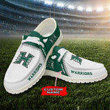 15% OFF Personalized Hawaii Warriors Shoes - Loafers Style