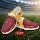 15% OFF Personalized Minnesota Golden Gophers Shoes - Loafers Style