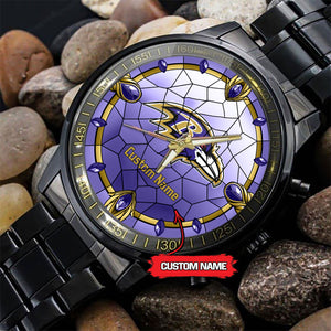 25% OFF Personalized Name Baltimore Ravens Watch Men Luxury - Under $50