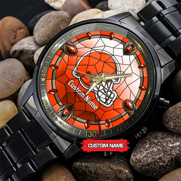 25% OFF Personalized Name Cleveland Browns Watch Men Luxury - Under $50
