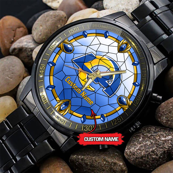 25% OFF Personalized Name Los Angeles Rams Watch Men Luxury - Under $50