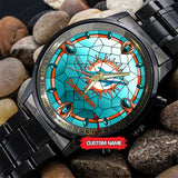 25% OFF Personalized Name Miami Dolphins Watch Men Luxury - Under $50