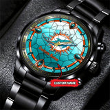 25% OFF Personalized Name Miami Dolphins Watch Men Luxury - Under $50