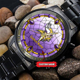 25% OFF Personalized Name Minnesota Vikings Watch Men Luxury - Under $50