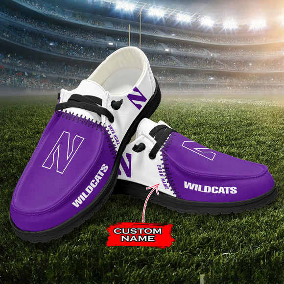 15% OFF Personalized Northwestern Wildcats Shoes - Loafers Style