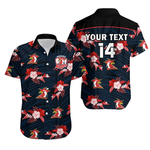 [SALE] 20% OFF Personalized Men's Sydney Roosters Hawaiian Shirt Floral