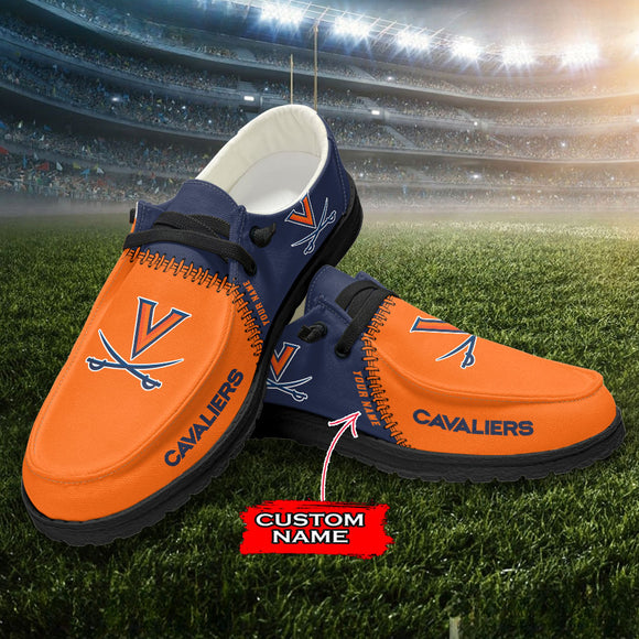 15% OFF Personalized Virginia Cavaliers Shoes - Loafers Style