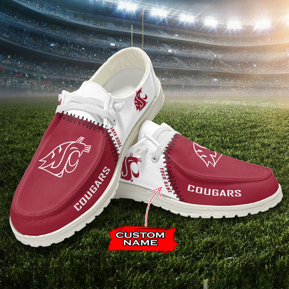 15% OFF Personalized Washington State Cougars Shoes - Loafers Style