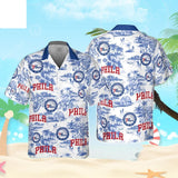 Philadelphia 76Ers Hawaiian Shirt for men with island graphic 