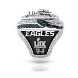 Philadelphia Eagles Superbowl Ring 2025 Replica with 'Eagles' and Super Bowl details score game