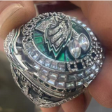 Hand holding the Philadelphia Eagles Super Bowl LIX 2025 Replica Ring