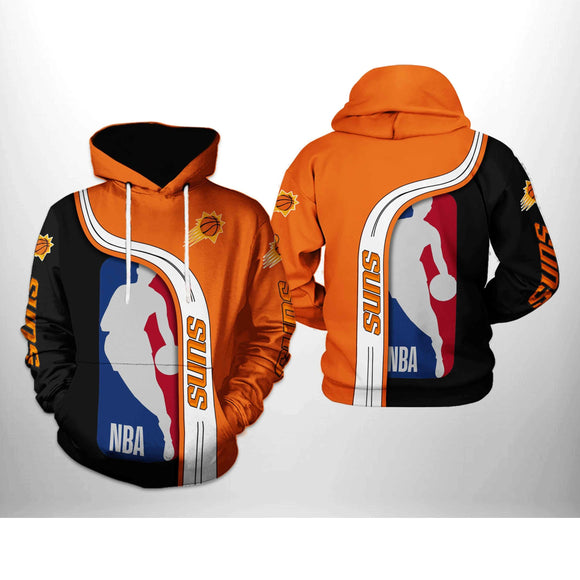 [SALE] 18% OFF Phoenix Suns Hoodie Color Block For Men Women