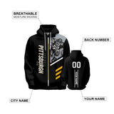 BLACK Pittsburgh Steelers Pullover Hoodie Personalized Name & Number - 4 FAN SHOP