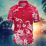 20% OFF Rutgers Scarlet Knights Hawaiian Shirt Tropical Flower