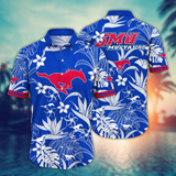 20% OFF SMU Mustangs Hawaiian Shirt Tropical Flower