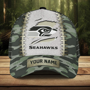 The Best Seattle Seahawks Camo Hat Custom Name | 4 fan Shop