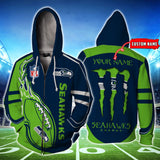 [SALE]20% OFF Best Seattle Seahawks Hoodie Mens Ball Flame Custom Name