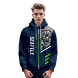  Seattle Seahawks Pullover Hoodie Personalized Name & Number - 4 FAN SHOP