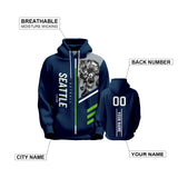  Seattle Seahawks Pullover Hoodie Personalized Name & Number - 4 FAN SHOP