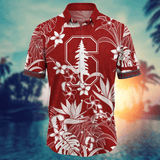 20% OFF Stanford Cardinal Hawaiian Shirt Tropical Flower