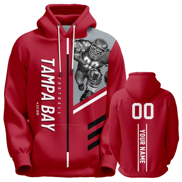 18% OFF Tampa Bay Buccaneers Pullover Hoodie Personalized Name & Number - 4 FAN SHOP