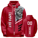 18% OFF Tampa Bay Buccaneers Pullover Hoodie Personalized Name & Number - 4 FAN SHOP