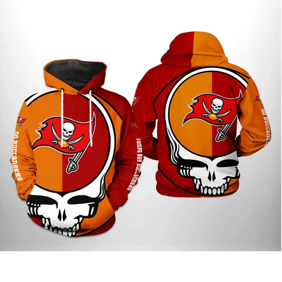 [SALE] 18% OFF Tampa Bay Buccaneers Skull Hoodie 3D For Men Women