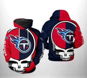 [SALE] 18% OFF Tennessee Titans Skull Hoodie 3D For Men Women