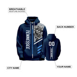 18% OFF  BLUE Tennessee Titans Pullover Hoodie Personalized Name & Number - 4 FAN SHOP