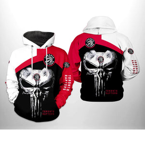 Sale 18% OFF Toronto Raptors Skull Hoodie - Skull Punisher graphic for men women