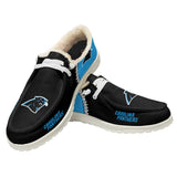 20% OFF Best Velvet Carolina Panthers Moccasin Slippers For Men Women