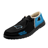 20% OFF Best Velvet Carolina Panthers Moccasin Slippers For Men Women