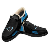 20% OFF Best Velvet Carolina Panthers Moccasin Slippers For Men Women