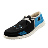 20% OFF Best Velvet Carolina Panthers Moccasin Slippers For Men Women