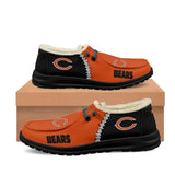 20% OFF Best Velvet Chicago Bears Moccasin Slippers For Men Women