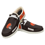 20% OFF Best Velvet Cleveland Browns Moccasin Slippers For Men Women