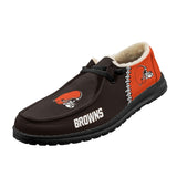 20% OFF Best Velvet Cleveland Browns Moccasin Slippers For Men Women