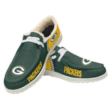 20% OFF Best Velvet Green Bay Packers Moccasin Slippers For Men Women