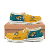 20% OFF Best Velvet Jacksonville Jaguars Moccasin Slippers For Men Women