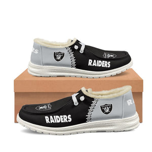 20% OFF Best Velvet Las Vegas Raiders Moccasin Slippers For Men Women