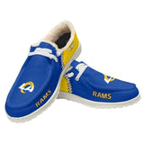 20% OFF Best Velvet Los Angeles Rams Moccasin Slippers For Men Women