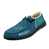 20% OFF Best Velvet Miami Dolphins Moccasin Slippers For Men Women