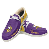 20% OFF Best Velvet Minnesota Vikings Moccasin Slippers For Men Women