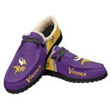 20% OFF Best Velvet Minnesota Vikings Moccasin Slippers For Men Women