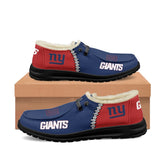 20% OFF Best Velvet New York Giants Moccasin Slippers For Men Women