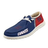 Velvet New York Giants Moccasin Slippers For Men Women